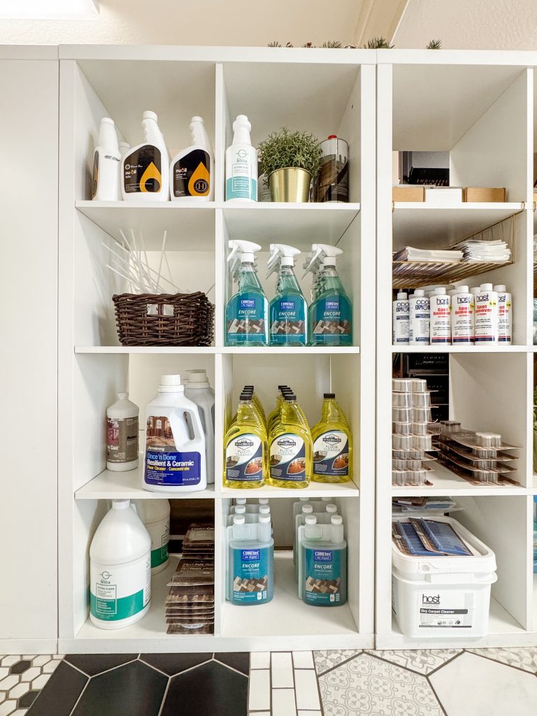 Some of the cleaning products we offer at Pyne Floor Coverings